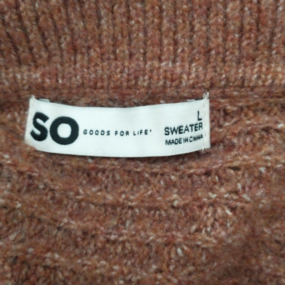 SO cropped waffle sweater.  Junior size Large.  NWT! - Picture 3 of 8